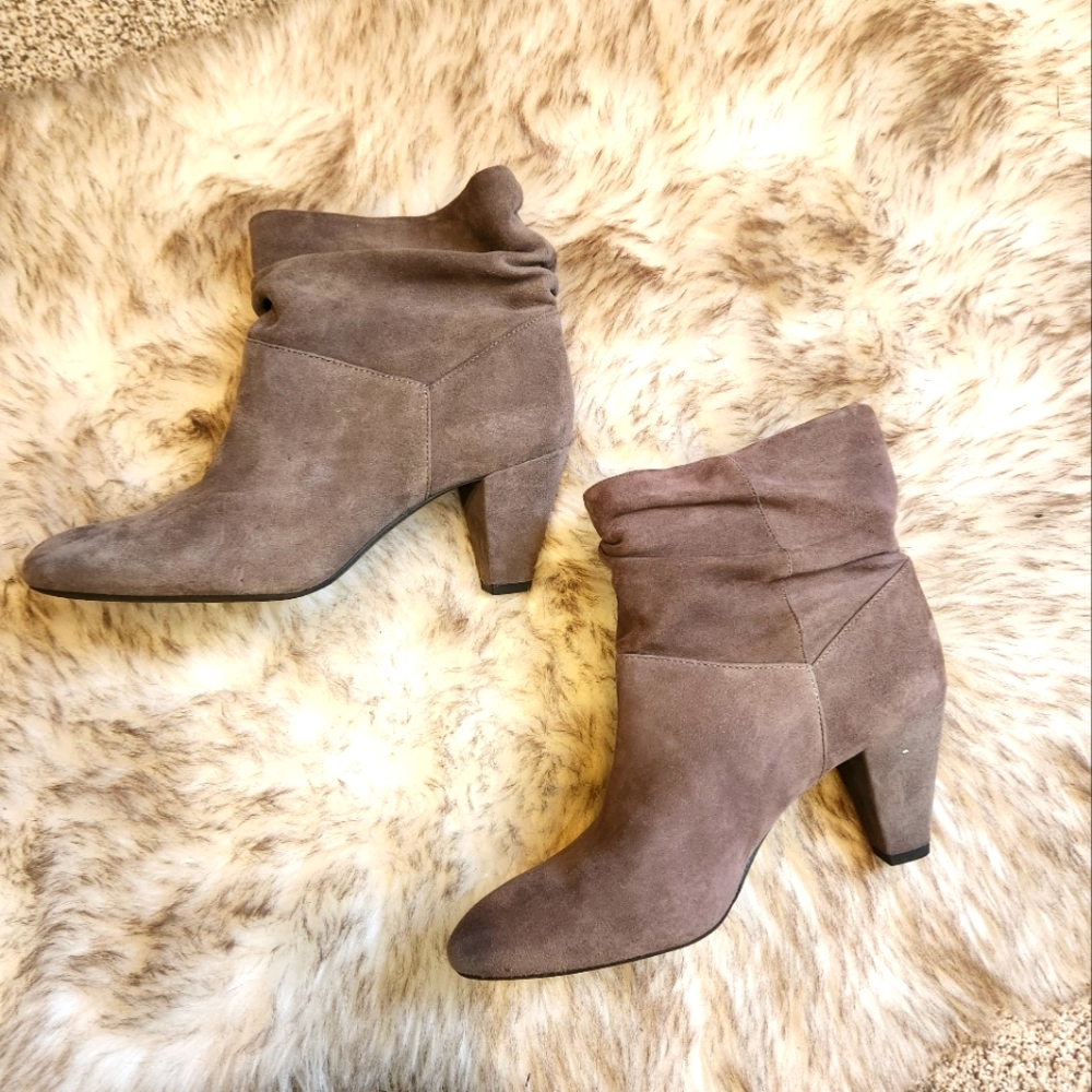 Suede Grey Booties
